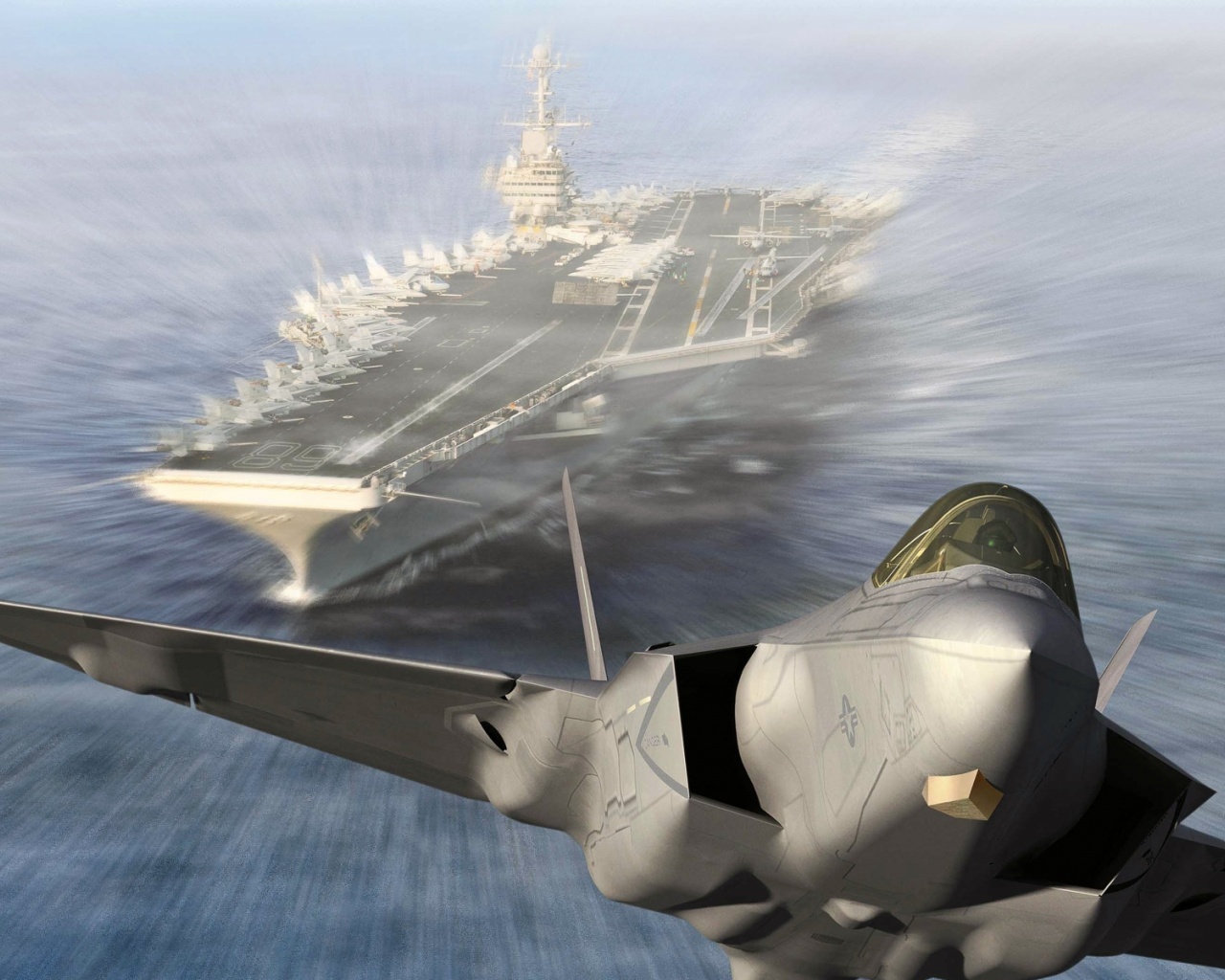 F22 Raptor Planes Aircraft Carriers