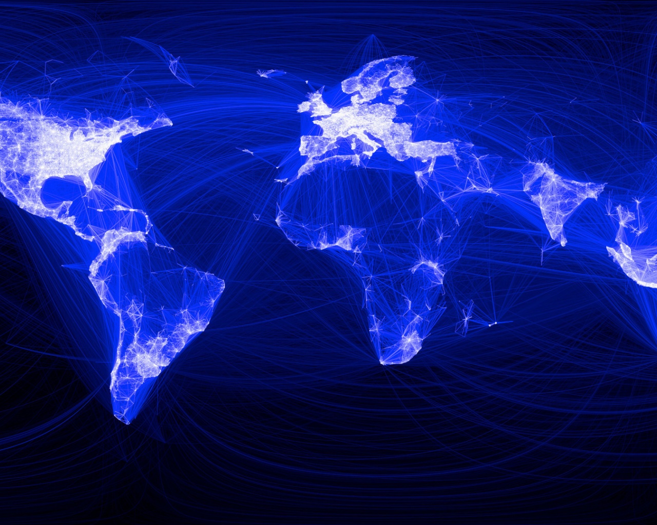 Facebook Map Connections World