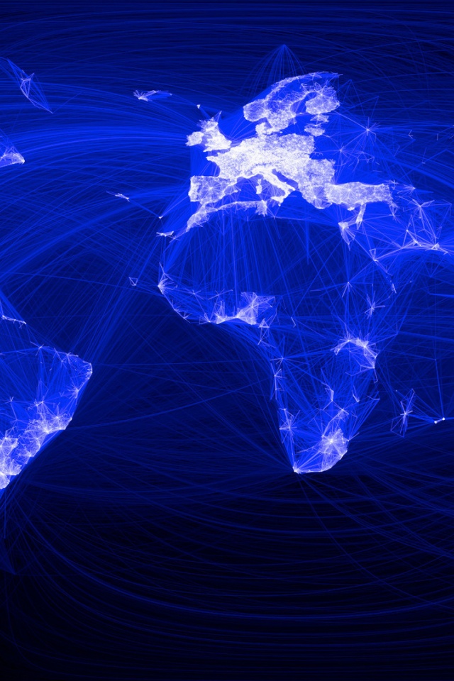 Facebook Map Connections World