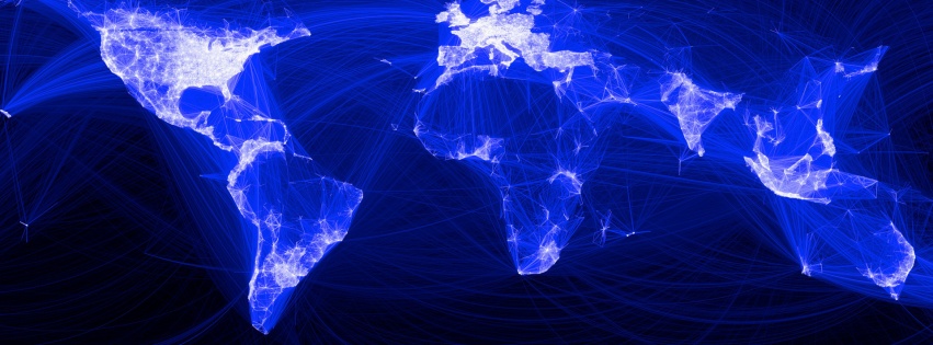 Facebook Map Connections World