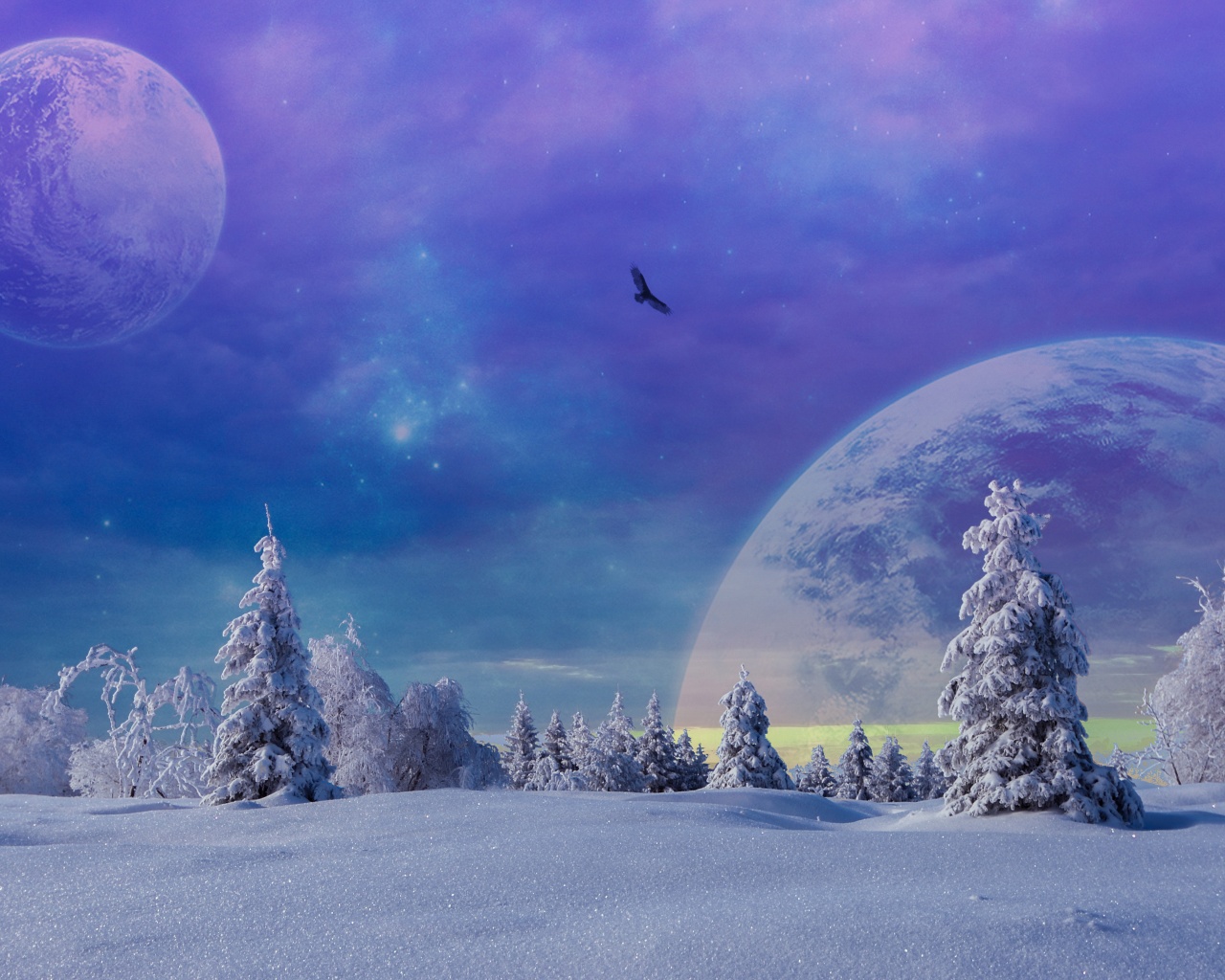 Fantasy Winter Scenery