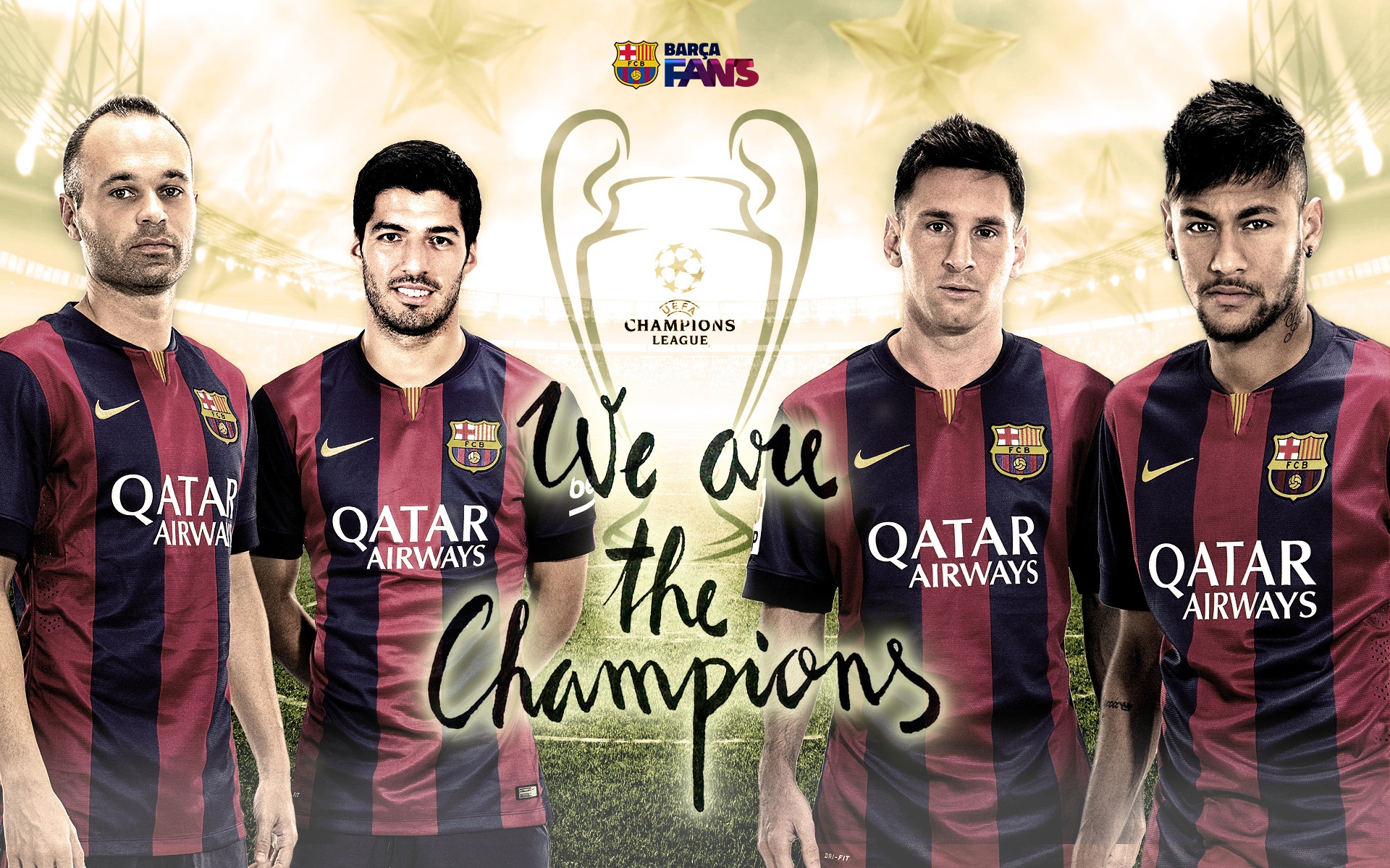 FC Barcelona 2015 CL Winners