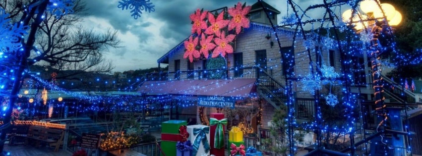 Festive New Year Snowflakes Arch Garlands Street Gifts