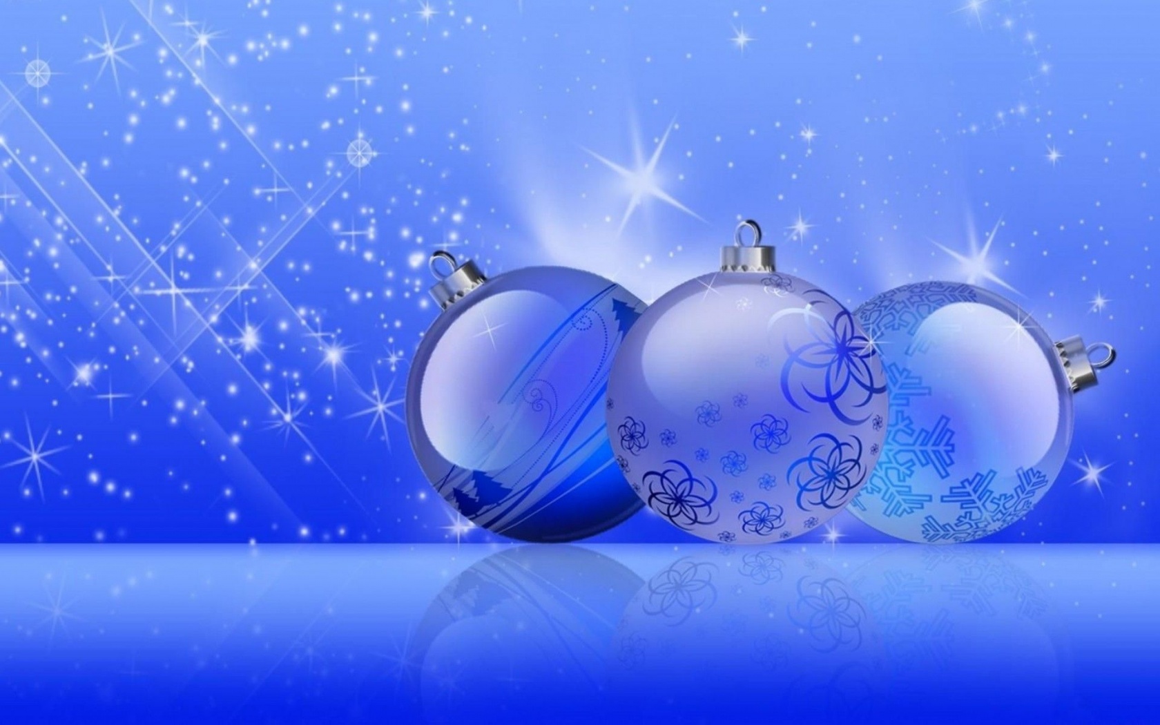 Festive New Year Twinkling Noliday Blue Background