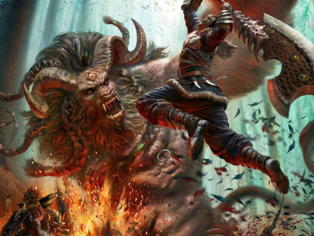 Fight Vs The Great Minotaur