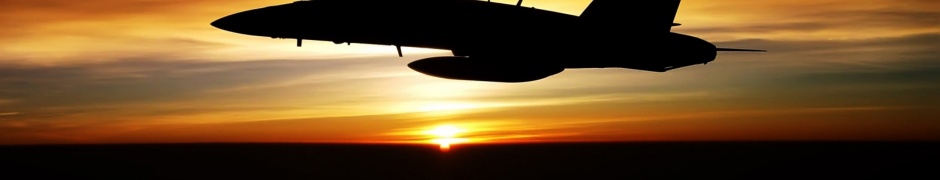 Fighter Flying In Dusk Sky