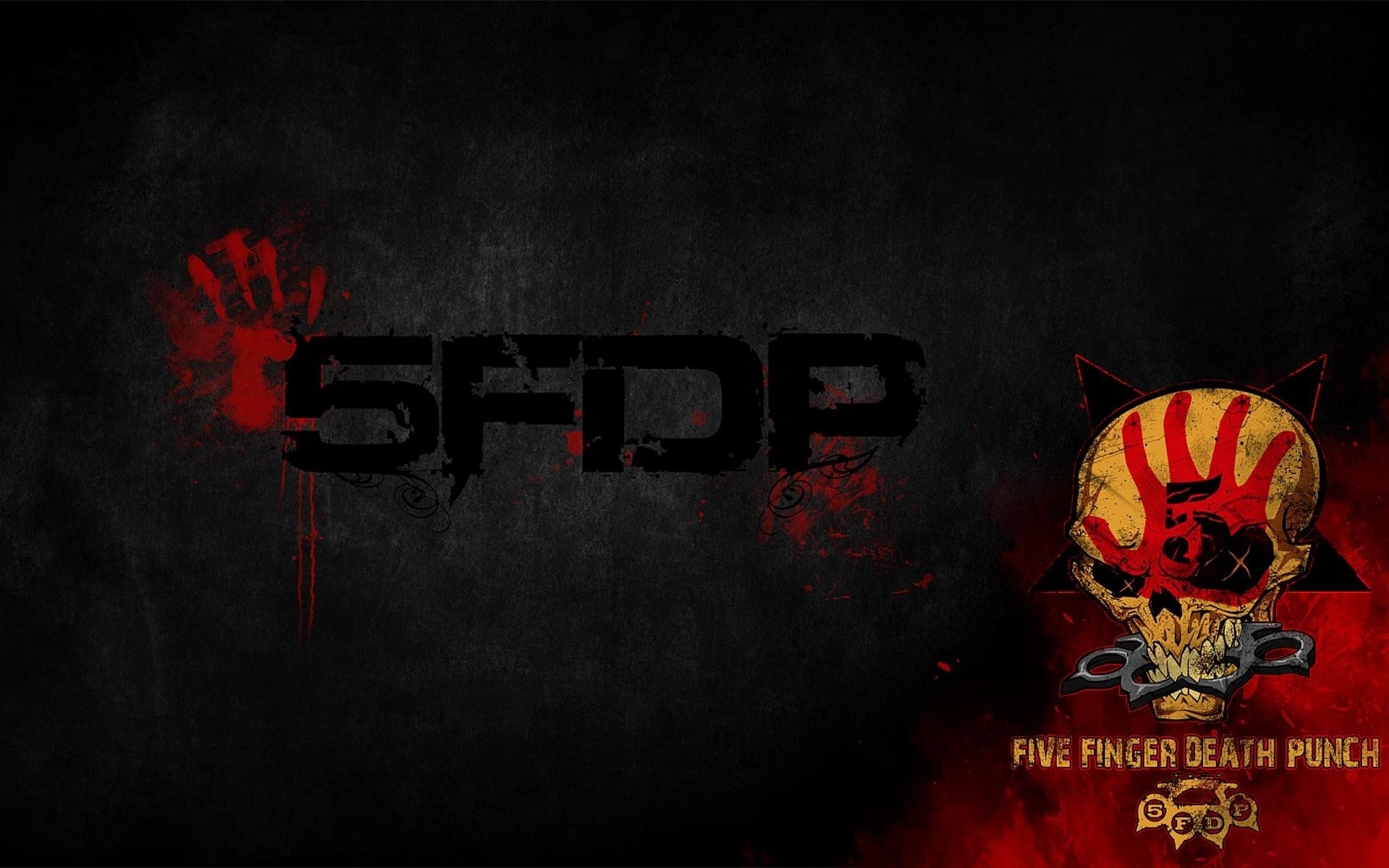 Finger Death Punch Logo Skull Sign Blood