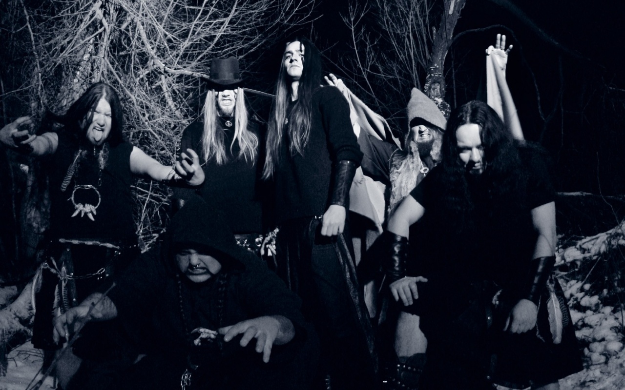 Finntroll Band Night Image Trees