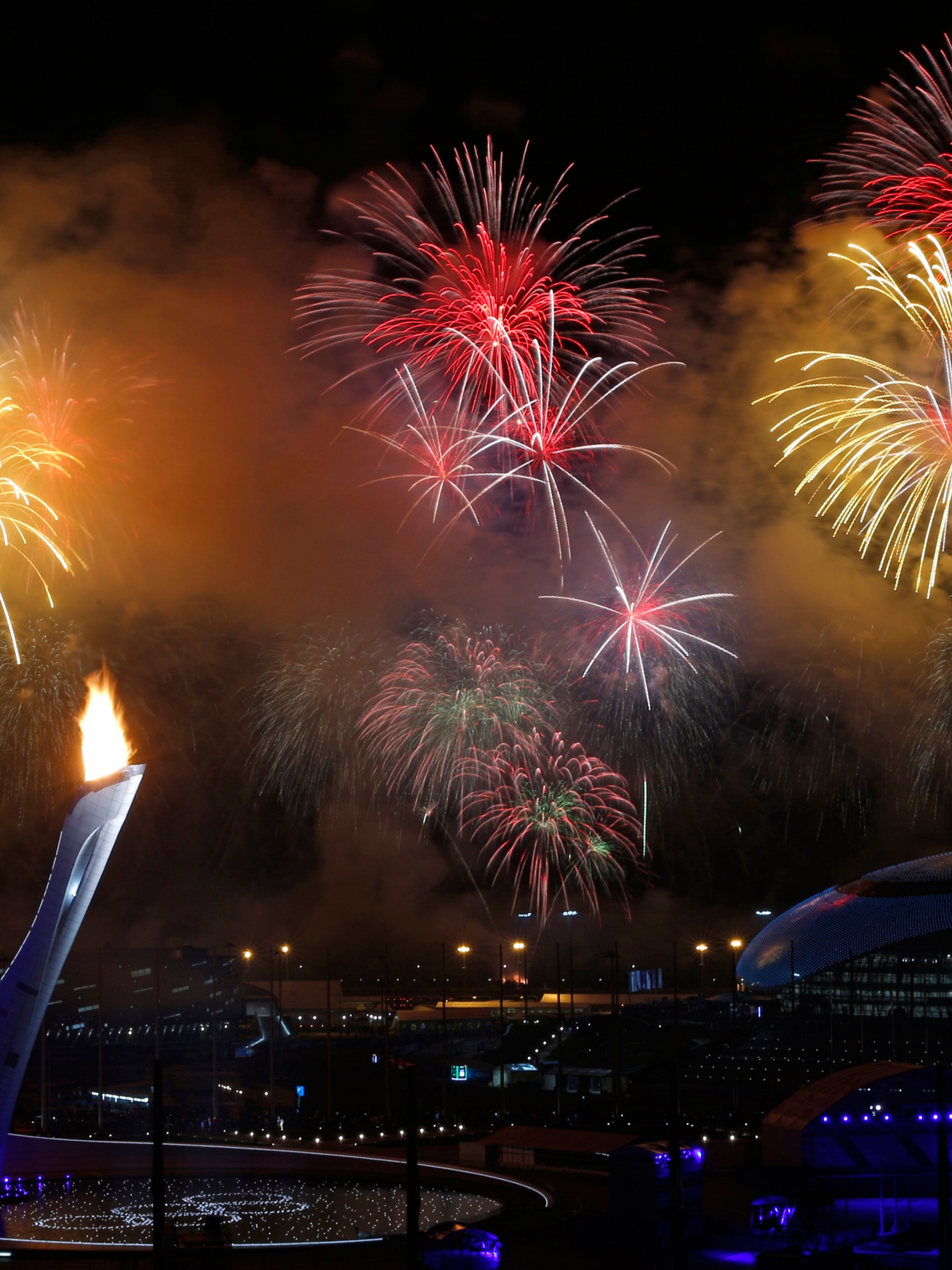 Fireworks Sochi 2014 Olympics Closed