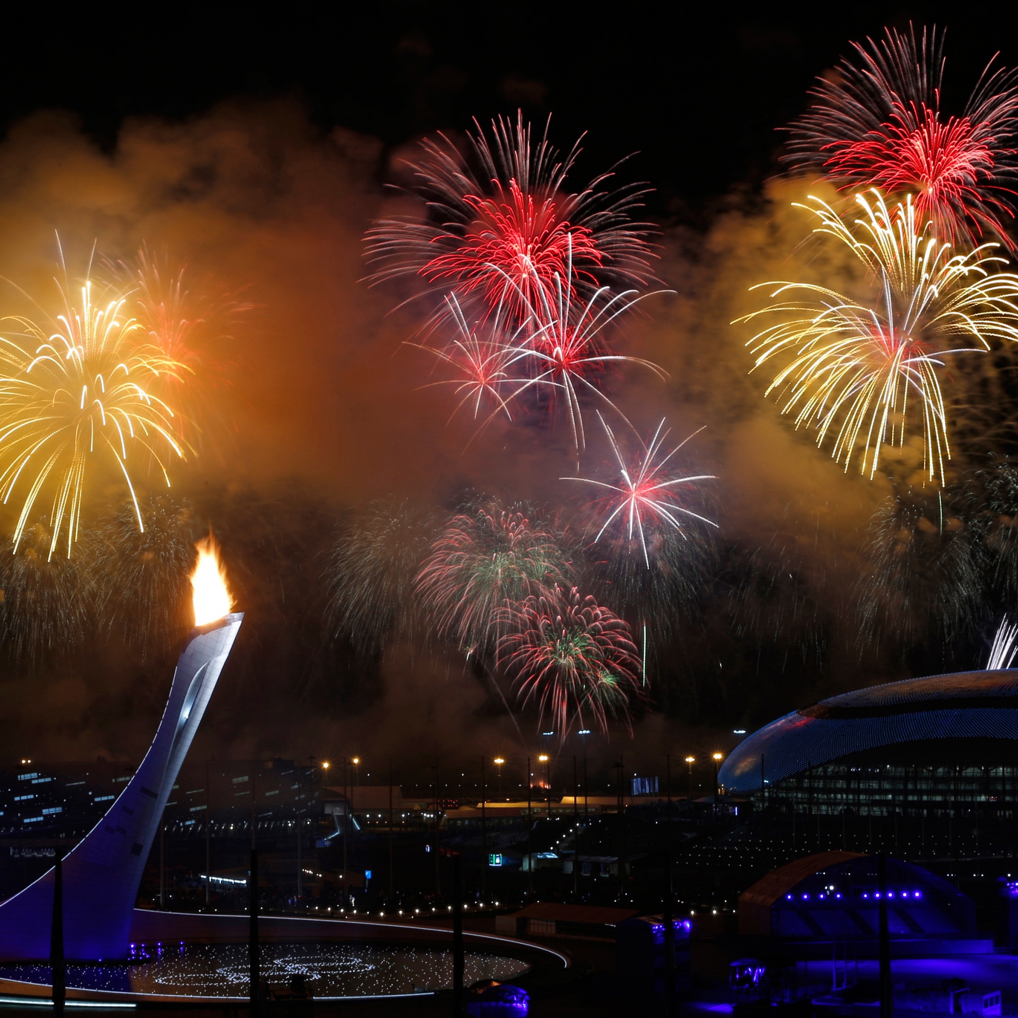 Fireworks Sochi 2014 Olympics Closed