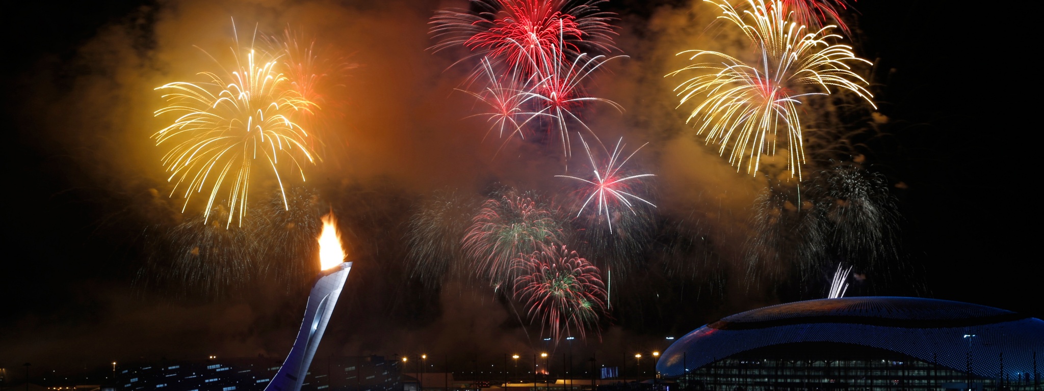 Fireworks Sochi 2014 Olympics Closed