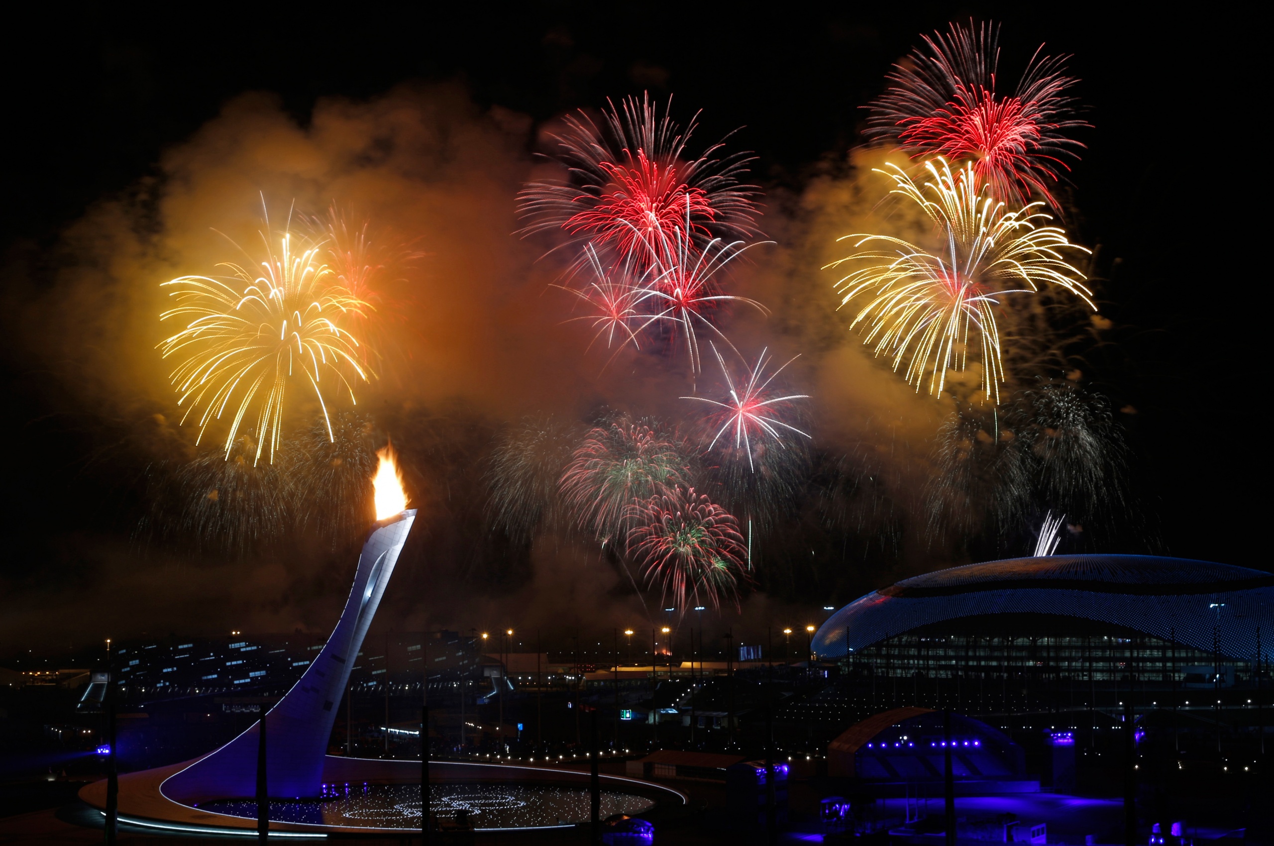 Fireworks Sochi 2014 Olympics Closed