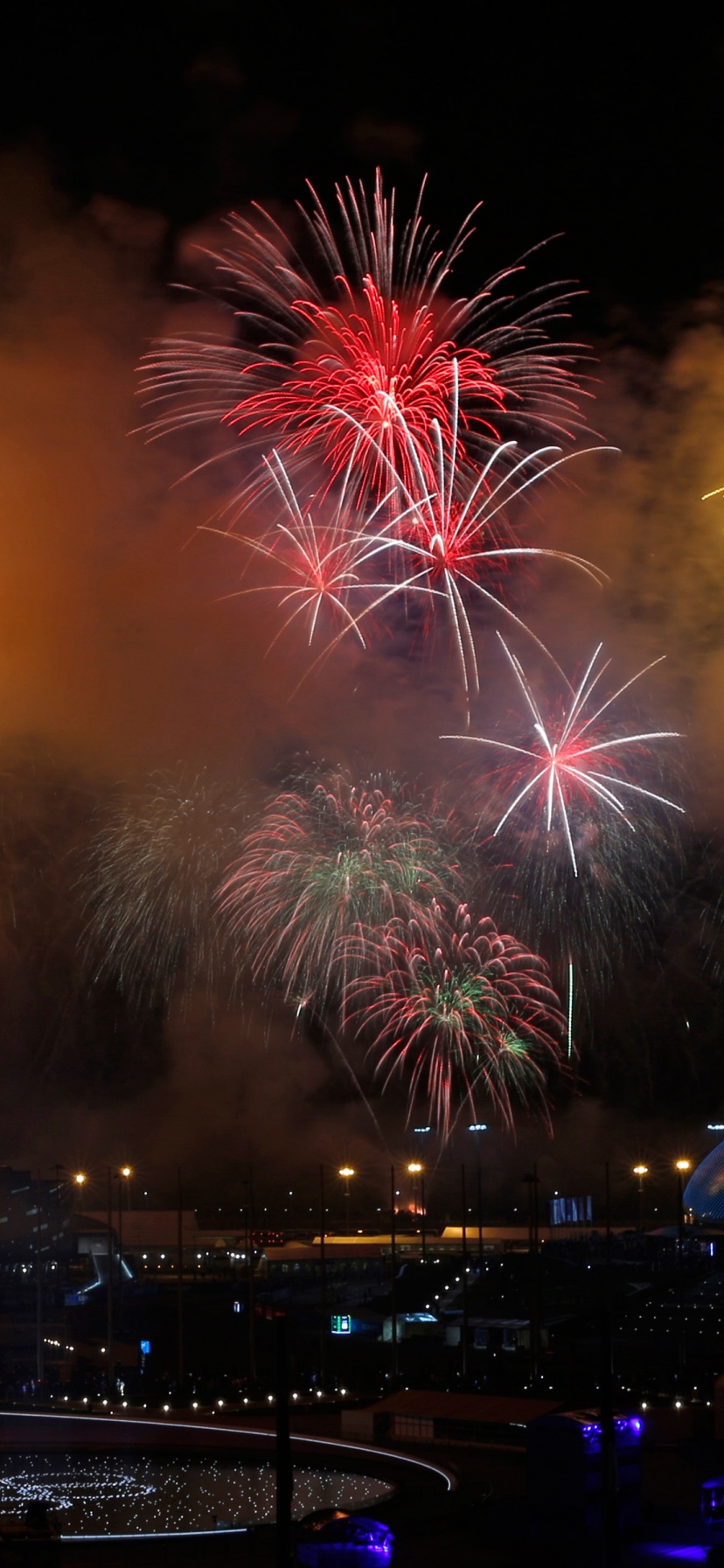 Fireworks Sochi 2014 Olympics Closed