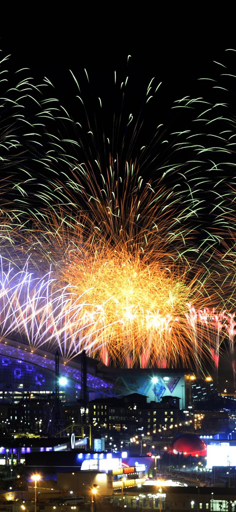 Fireworks Winter Olympics Sochi 2014