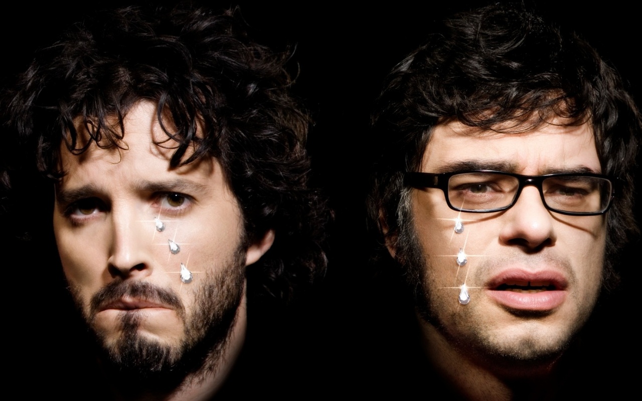 Flight Of The Conchords Faces Graphics Glasses Bristle