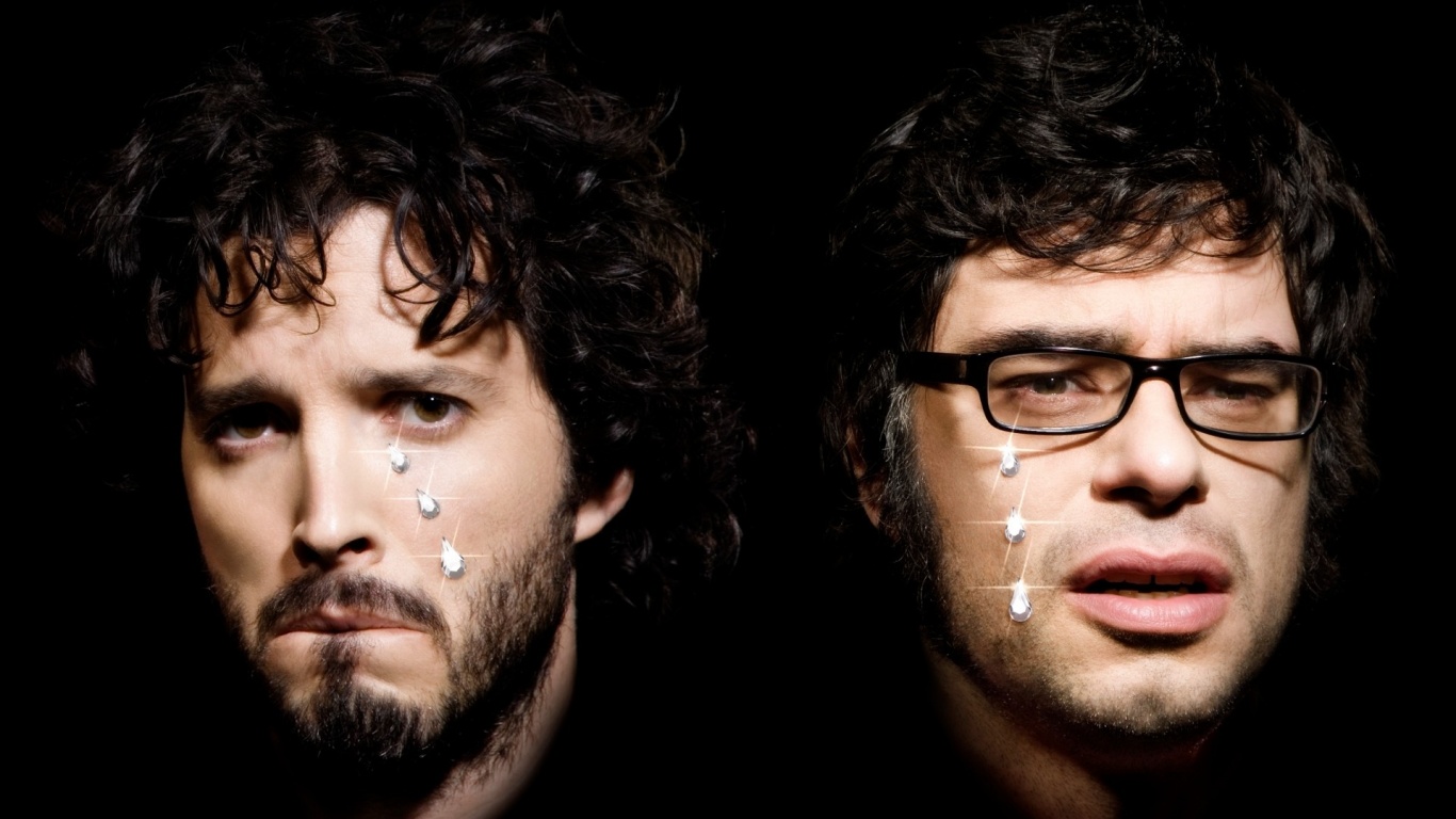 Flight Of The Conchords Faces Graphics Glasses Bristle