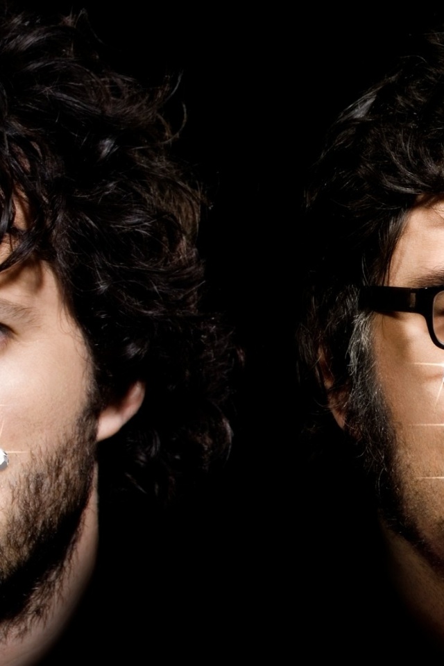 Flight Of The Conchords Faces Graphics Glasses Bristle