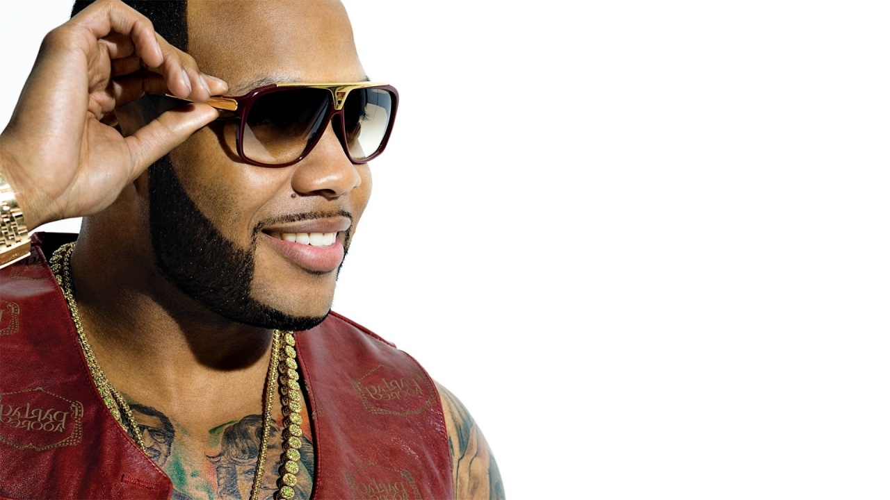 Flo Rida Glasses Smile Watches Chain