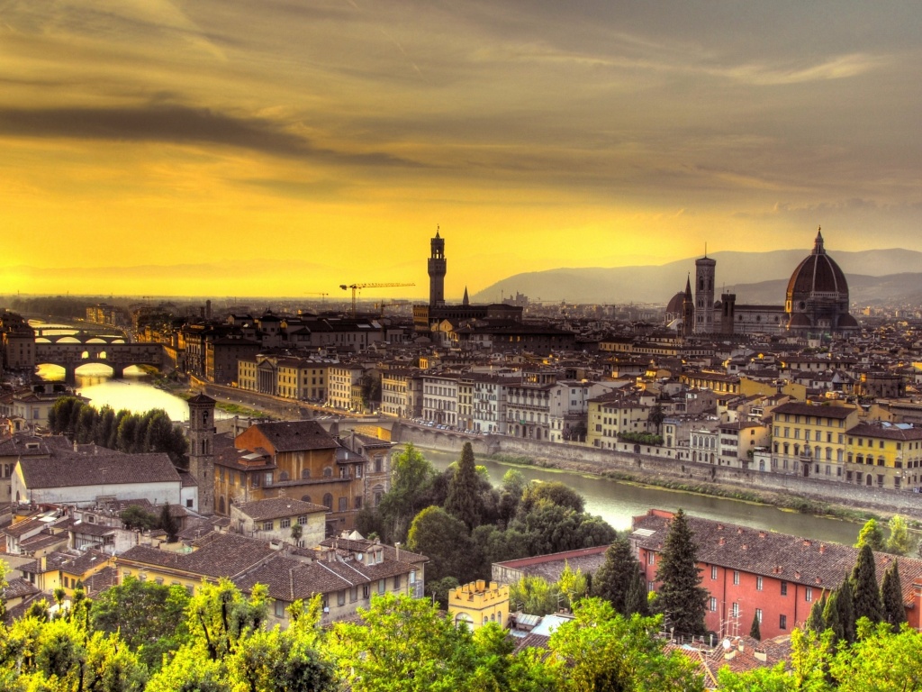 Florence Italy Sunset Florence Italy Sunset