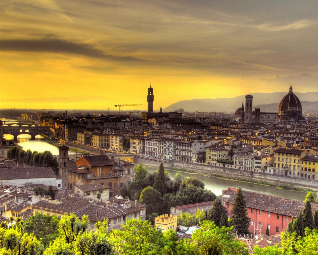 Florence Italy Sunset Florence Italy Sunset