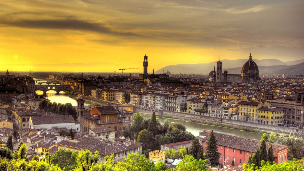 Florence Italy Sunset Florence Italy Sunset