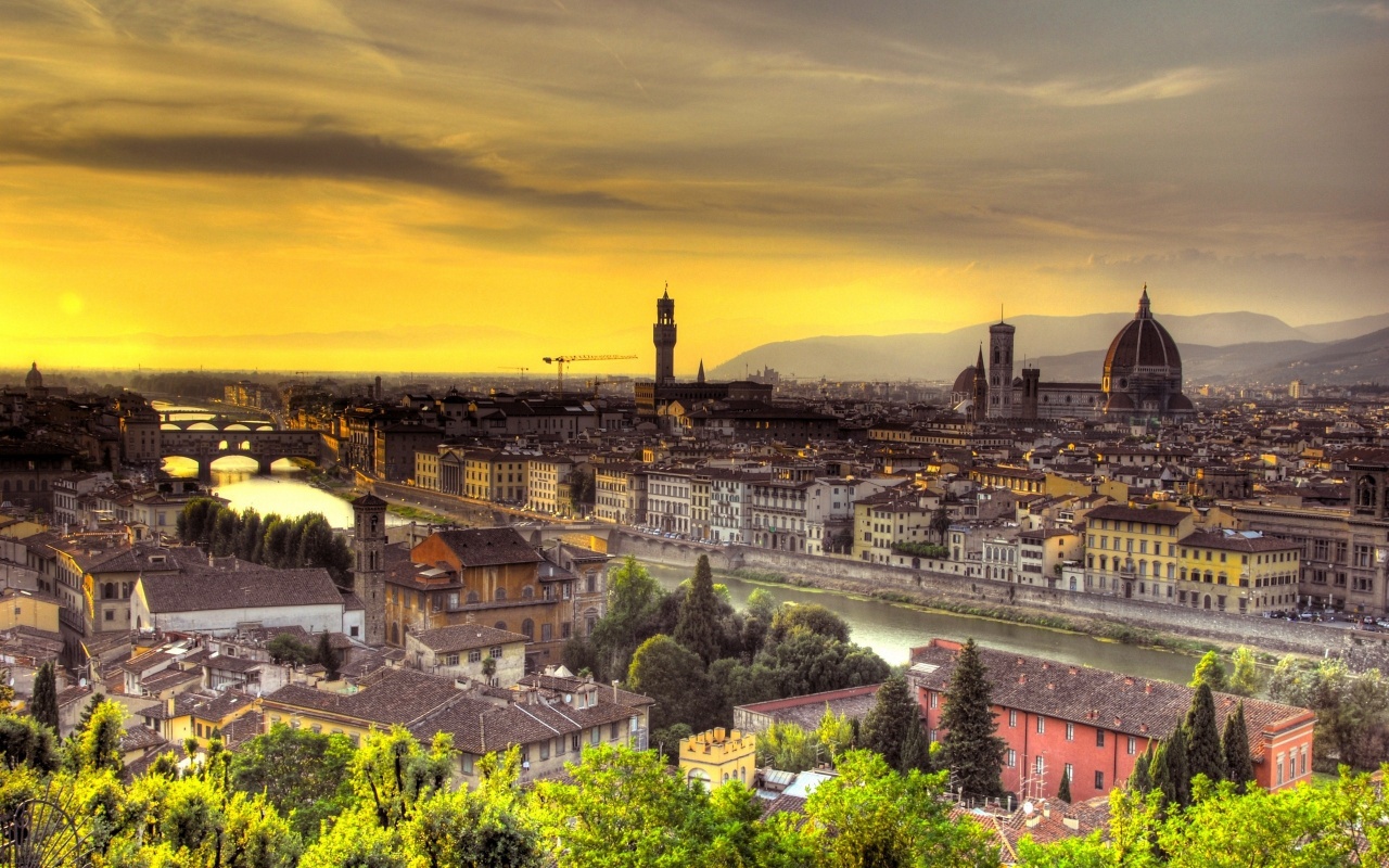 Florence Italy Sunset Florence Italy Sunset