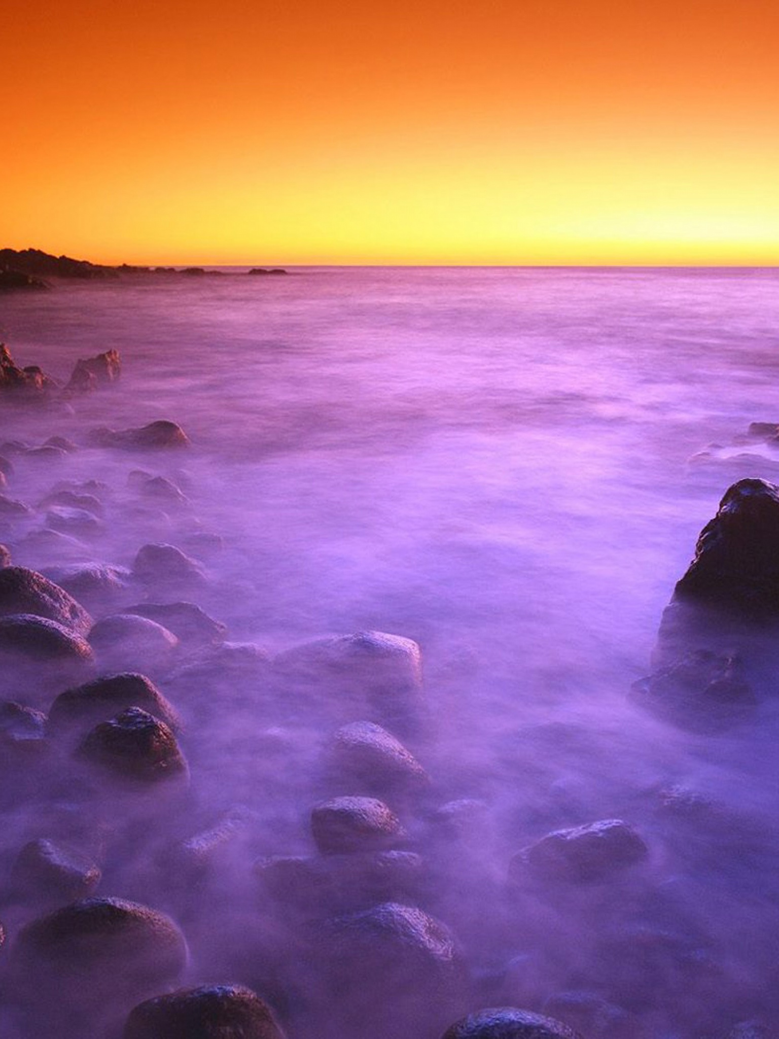 Flowing Surf After Sunset Hawaii