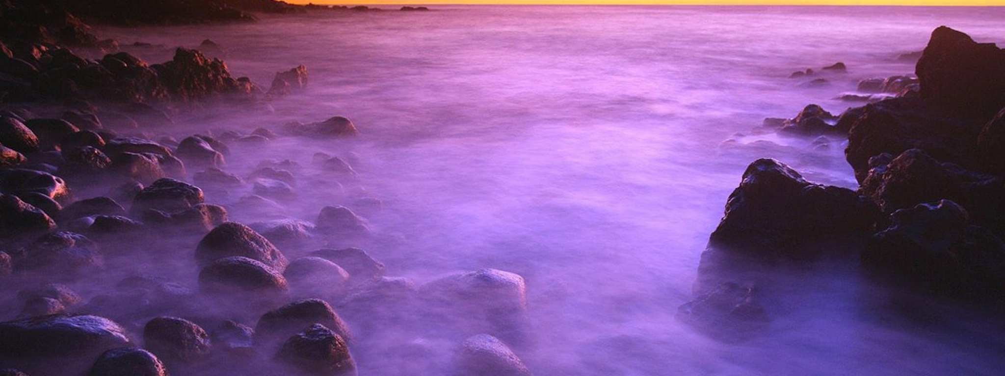 Flowing Surf After Sunset Hawaii