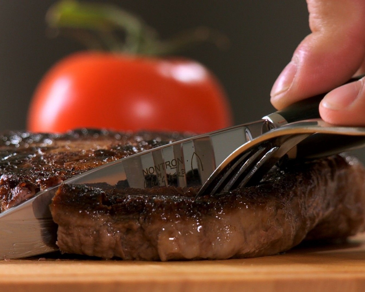 Food Knives Tomatoes Tomato Steak Fork