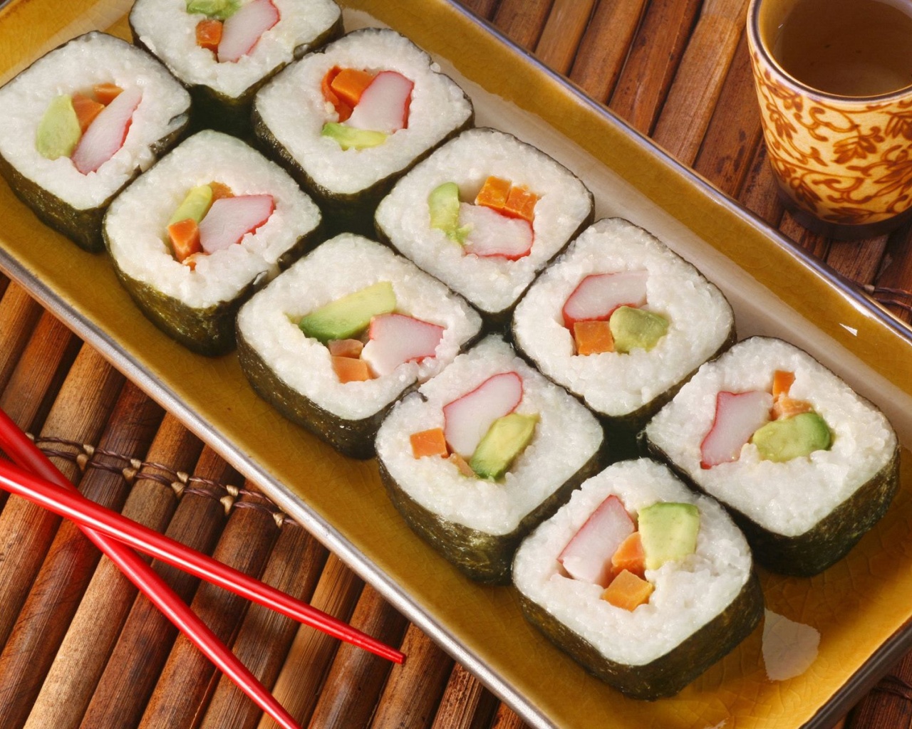 Food Sushi Chopsticks