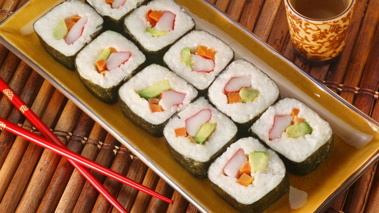 Food Sushi Chopsticks