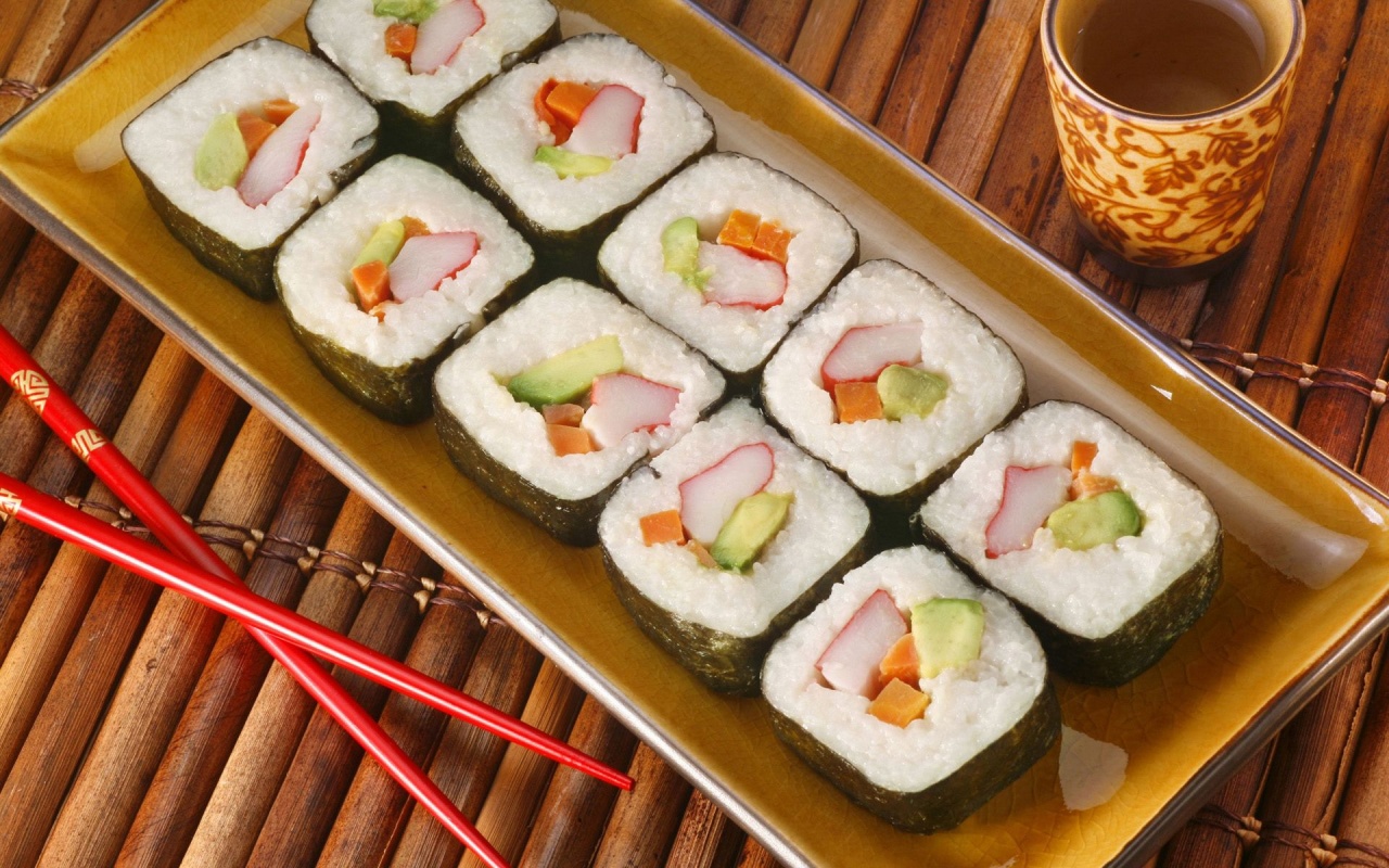 Food Sushi Chopsticks