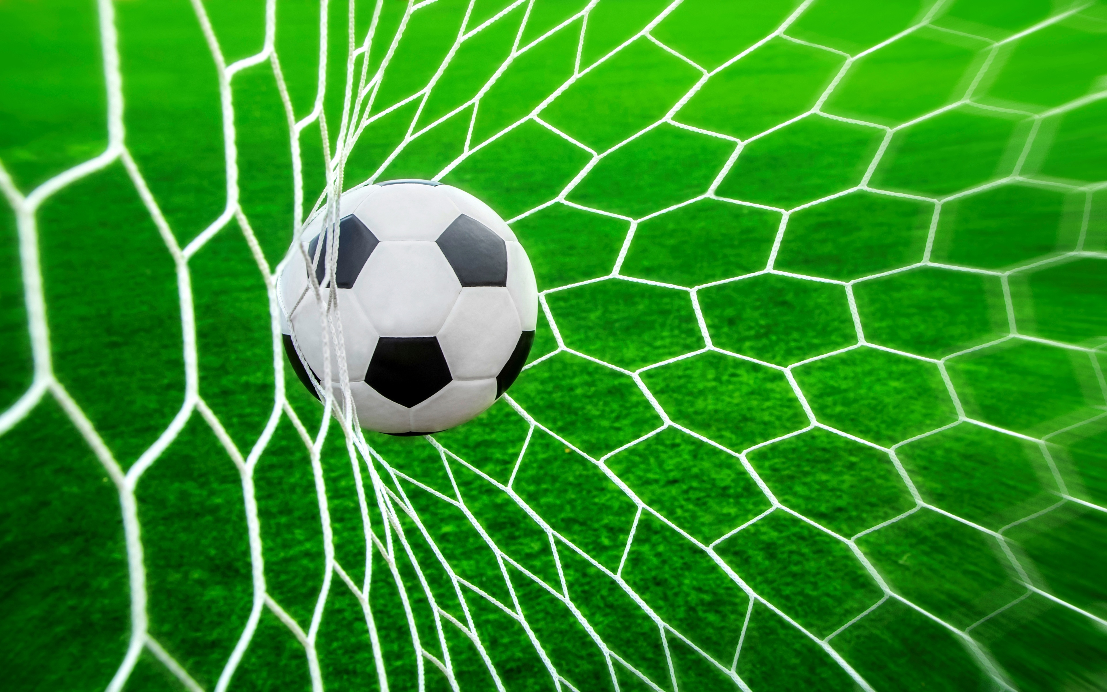 Football Ball In The Net