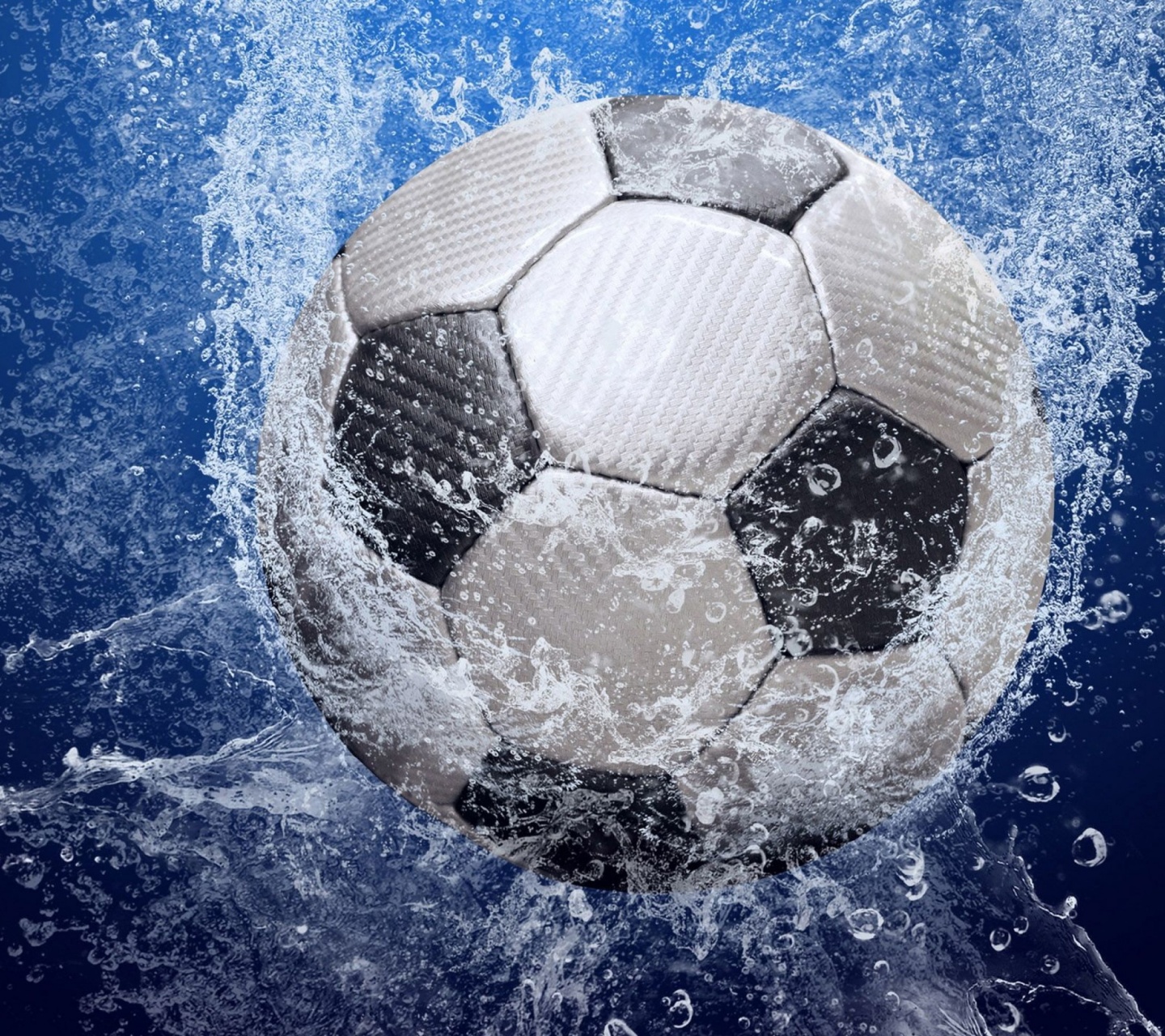 Football Ball In The Water