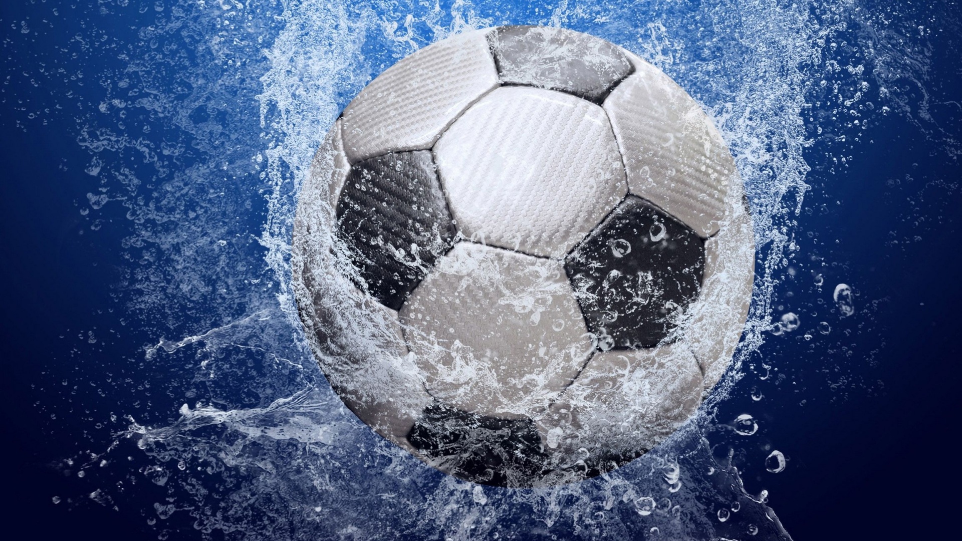 Football Ball In The Water