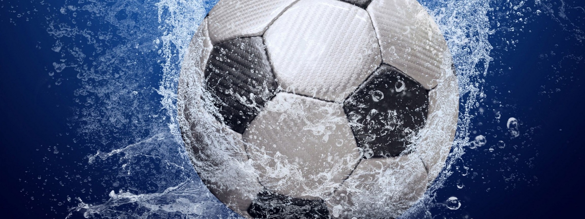 Football Ball In The Water