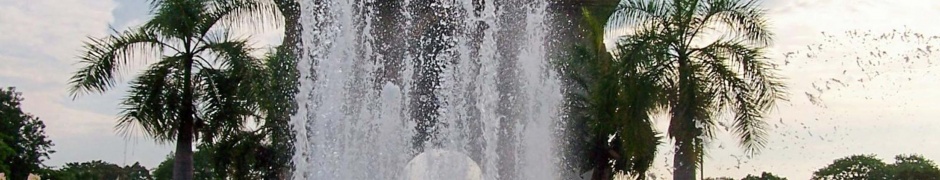 Fountain In Front Of The Victory Gate Vientiane Prefecture Laos