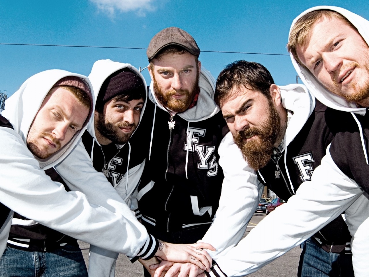 Four Year Strong Sunlight Smocks Band Team