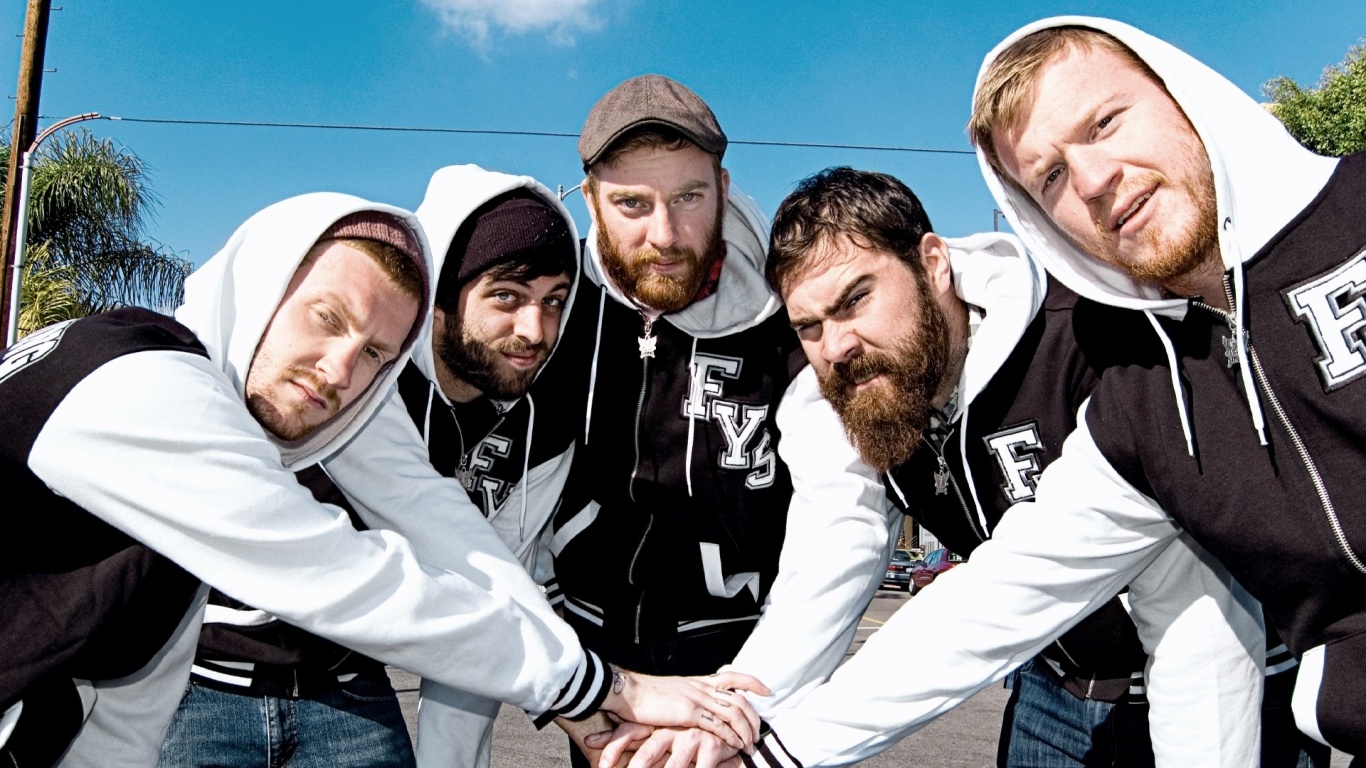 Four Year Strong Sunlight Smocks Band Team