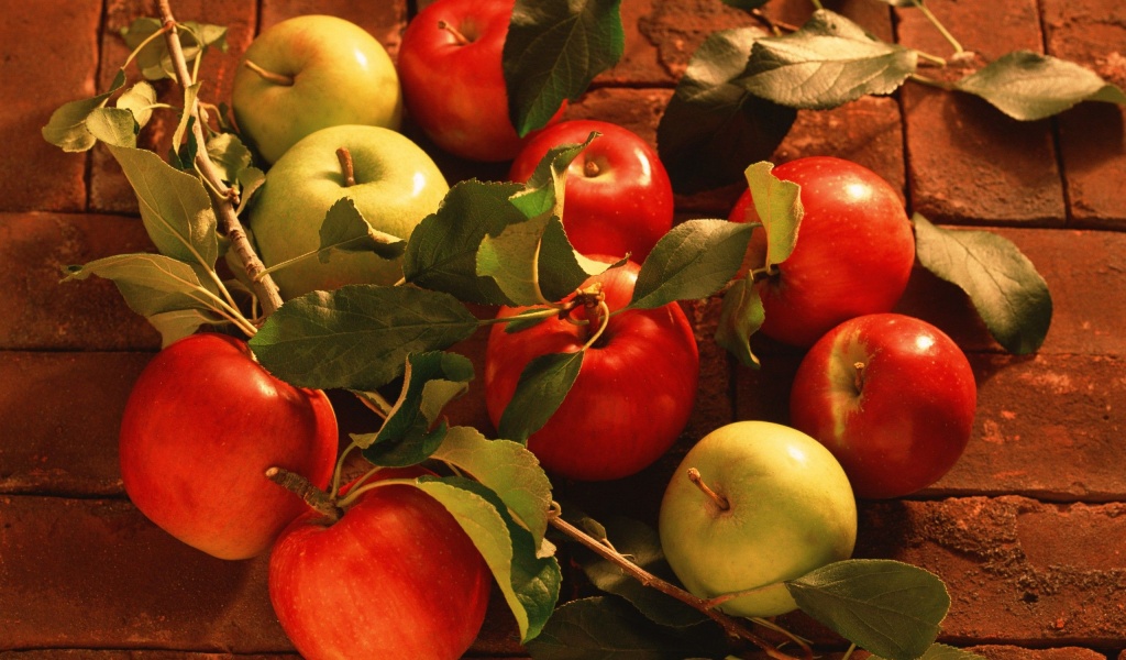 Fruits Food Bricks Apples