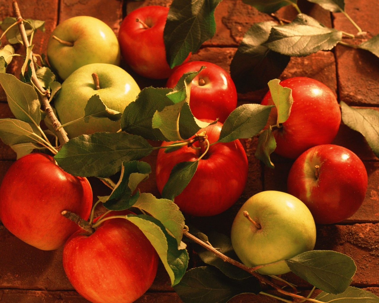 Fruits Food Bricks Apples