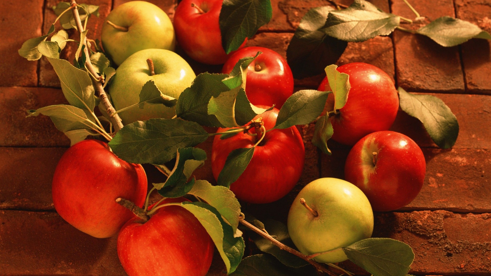 Fruits Food Bricks Apples