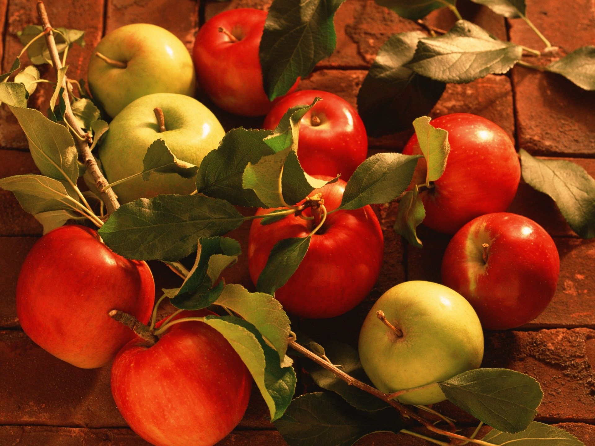 Fruits Food Bricks Apples