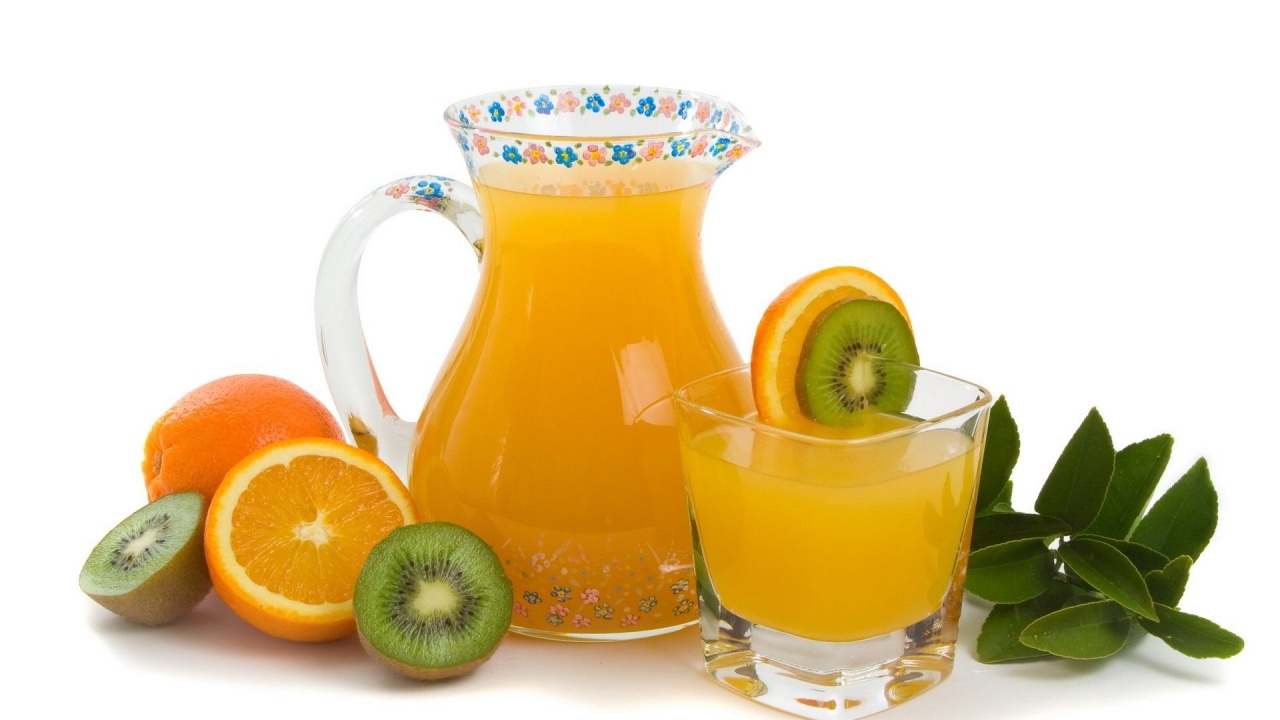 Fruits Food Kiwi Oranges White Background