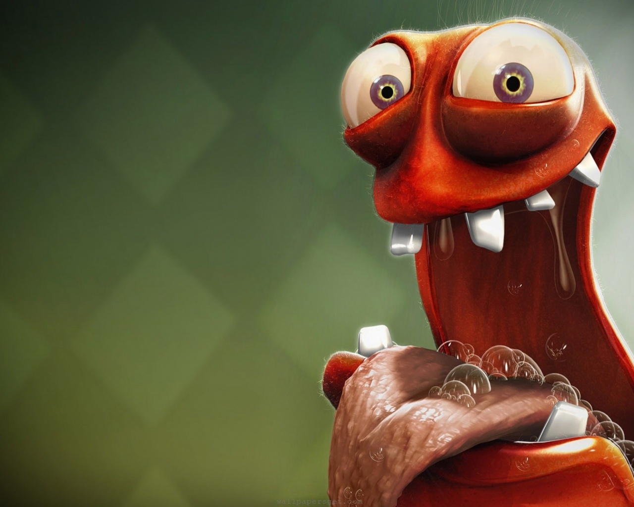 Funny And Hungry 3D Creature