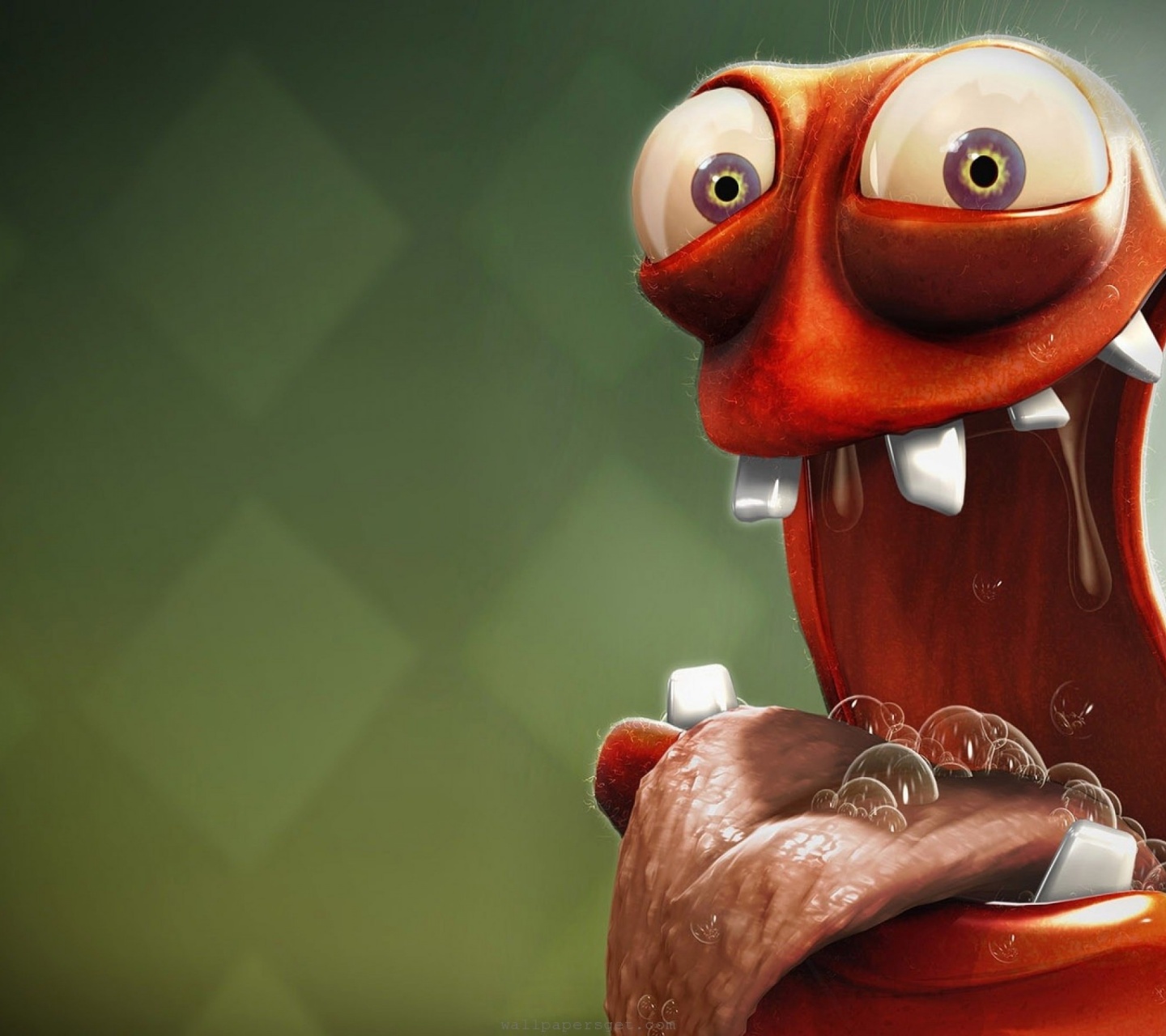 Funny And Hungry 3D Creature