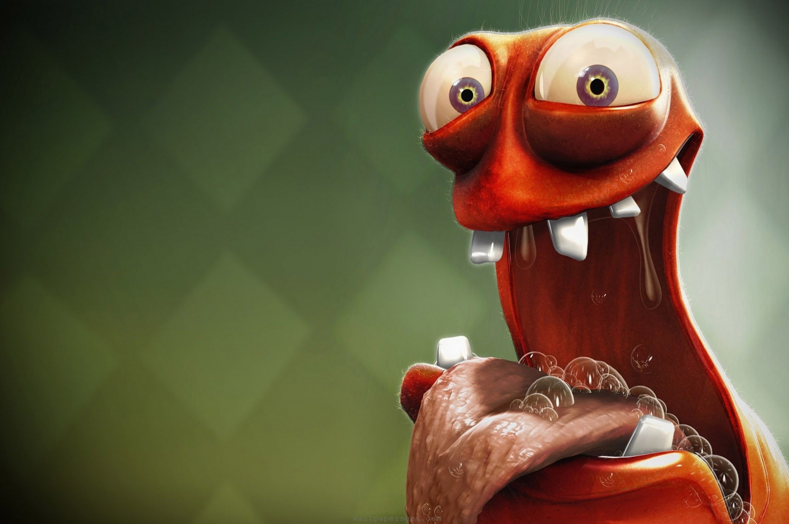 Funny And Hungry 3D Creature