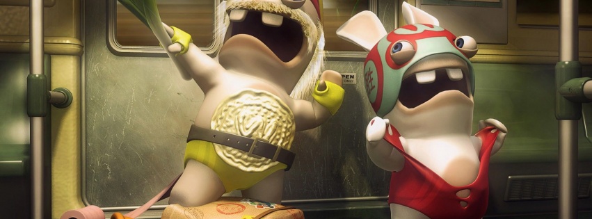 Funny Insane Wrestling Raving Rabbids