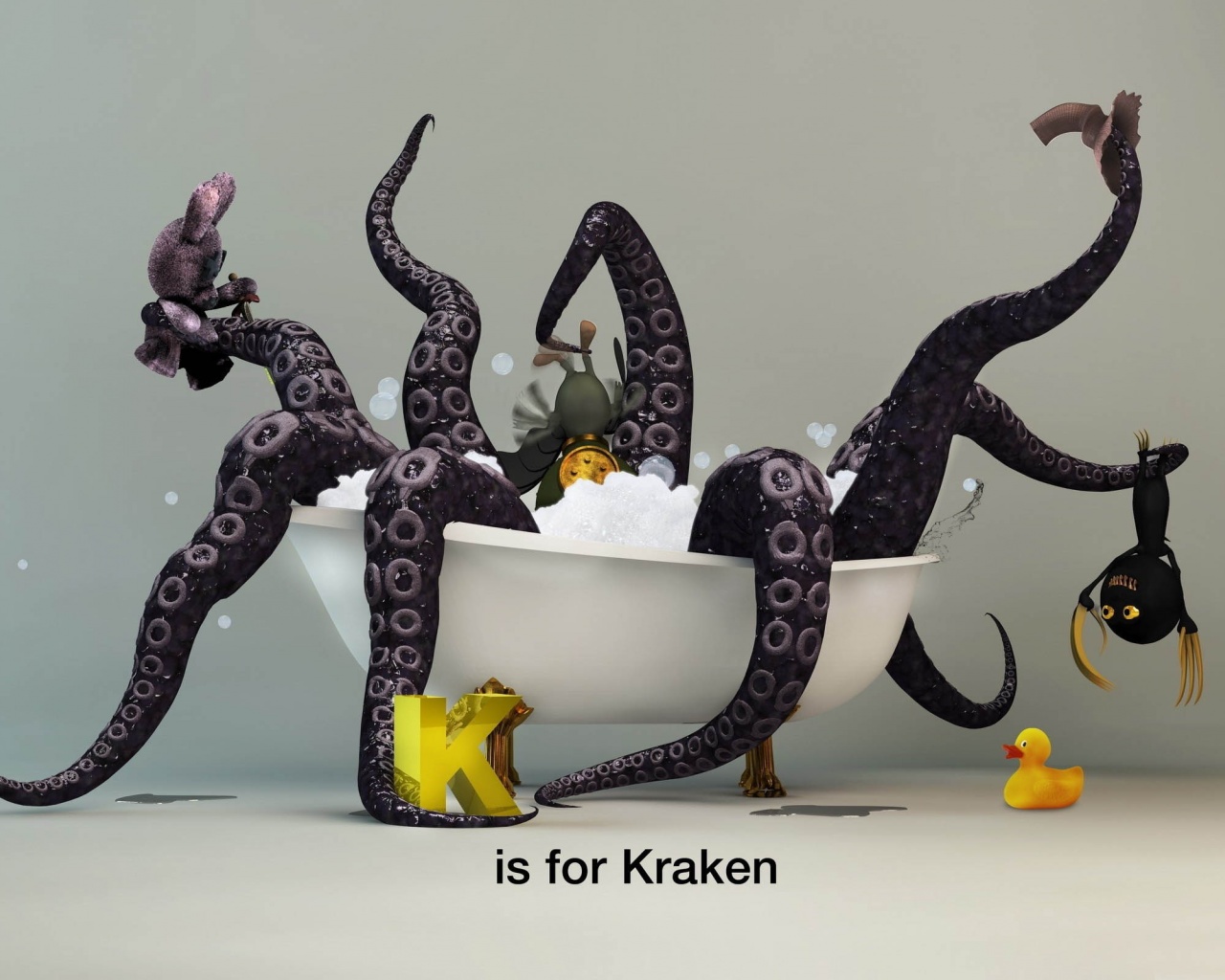 Funny Kraken Monster