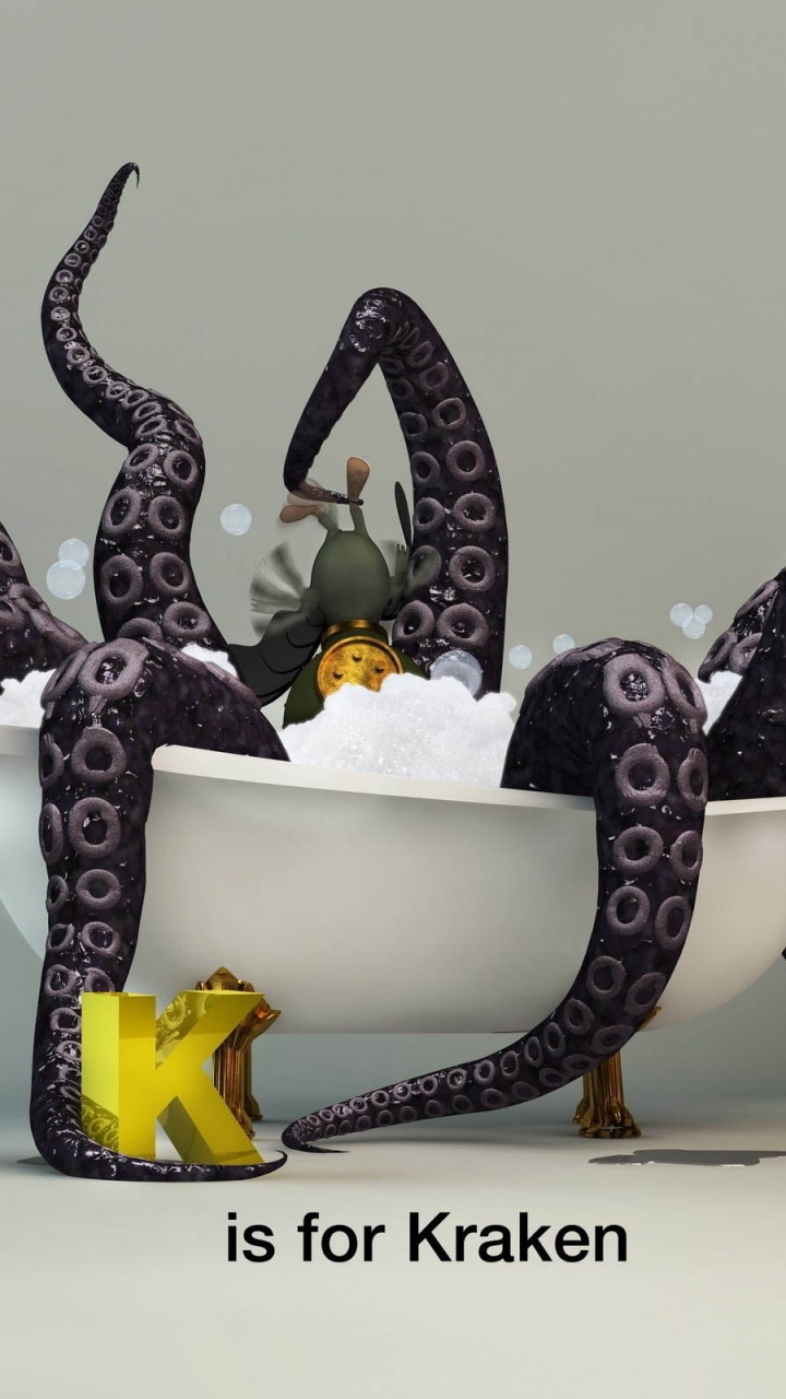 Funny Kraken Monster